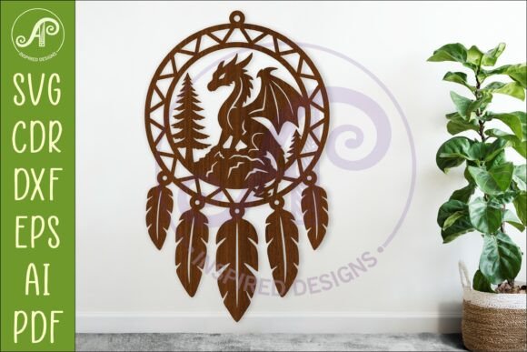 Download Dragon Dreamcatcher Laser Cut File - Laser cut Collection