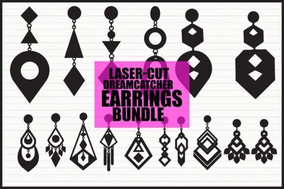 Download Laser Cut Geometric Earrings - Laser cut Collection