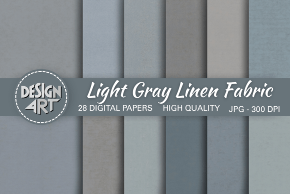Download Light Gray Linen Fabric Background - Round Collection