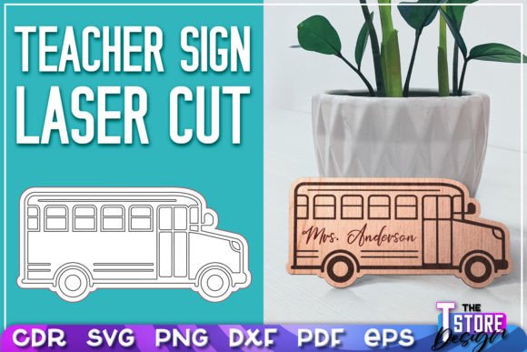 Download Teacher Sign Laser Cut SVG | School SVG - Laser cut Collection