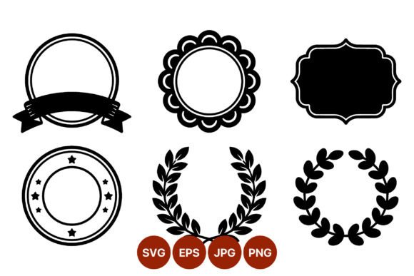 Download Ornamental Round and Laurel Wreath - Ornament Collection