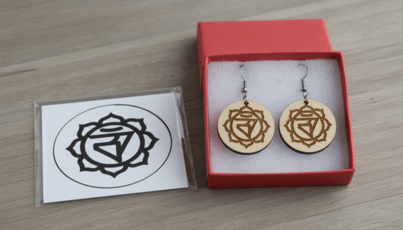 Download Throat Chakra Earring Laser Cut Design - Laser cut Collection