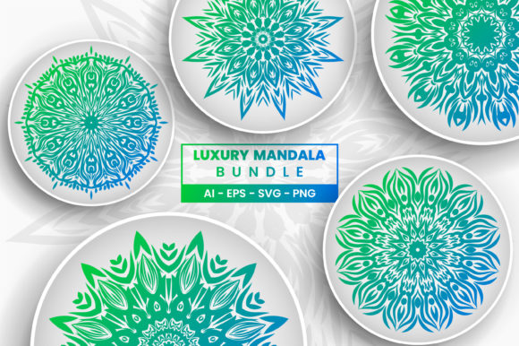 Download Abstract Mandala Background Bundle - Round Collection