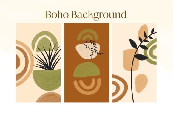 Download Bohemian Art Background - Round Collection
