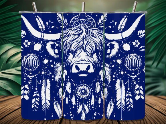 Download Tribal Dreamcatcher Cow Tumbler - Tribal dreamcatcher Collection