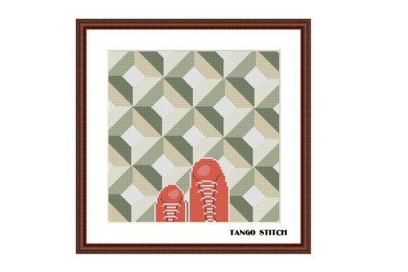Download Floor Tiles Cross Stitch Ornament - Ornament Collection