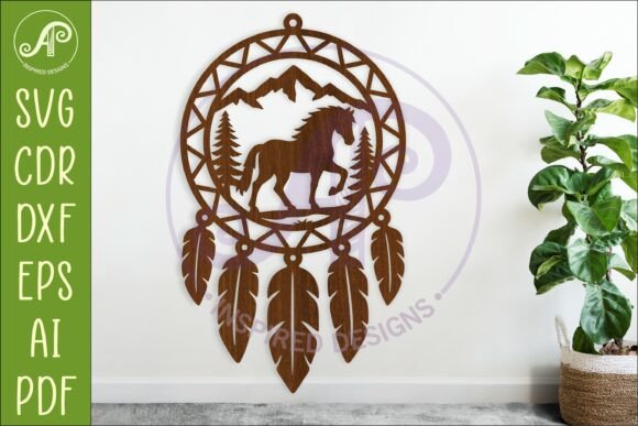Download Horse Dreamcatcher Laser Cut File, Horse - Laser cut Collection
