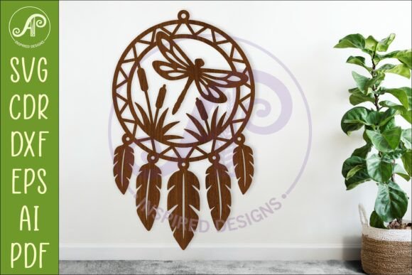 Download Dragonfly Dreamcatcher Laser Cut File - Laser cut Collection