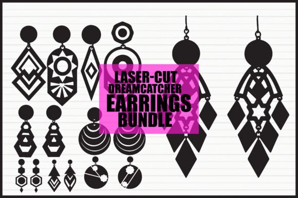 Download Laser Cut Geometric Earrings - Laser cut Collection