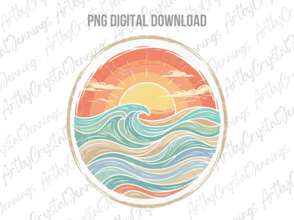 Download Round Ocean Wave Sun Summer Beach PNG - Round Collection