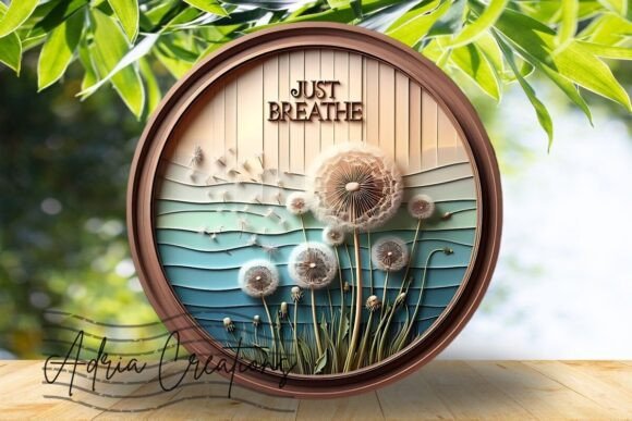 Download 3D Dandelion Round Welcome Sign - Round Collection