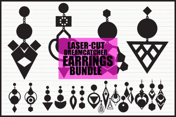 Download Laser Cut Geometric Earrings - Laser cut Collection