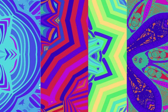 Download Multicolored Mandala Inspired Background - Round Collection