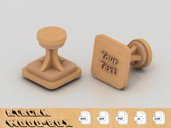 Download Stamp Handle Plan Laser Cut SVG File 146 - Laser cut Collection