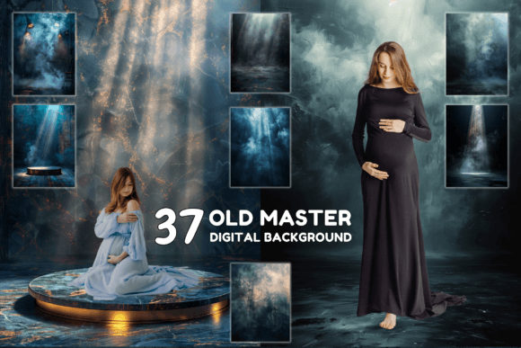 Download Portrait Backdrop Old Master Background - Round Collection