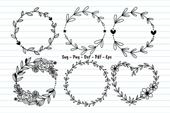 Download Floral Round Fram Svg, Floral Wreath Svg - Round Collection
