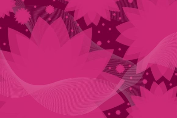 Download Flower Pink Pattern Background - Round Collection