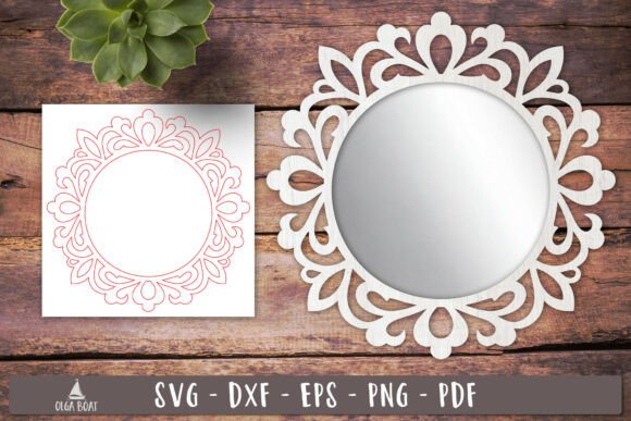 Download Ornamental Round Frame SVG Laser Cut - Laser cut Collection