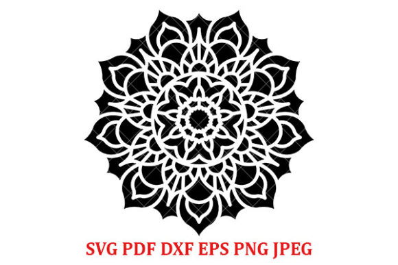 Download Silhouette Mandala Svg, Mandala Svg - Silhouette mandala Collection
