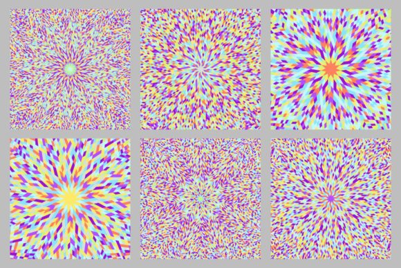 Download 6 Abstract Circular Pattern Backgrounds - Round Collection