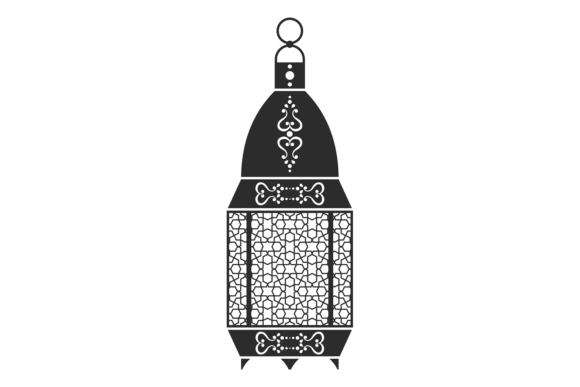 Download Lantern with Black Arabesque Ornament. I - Ornament Collection