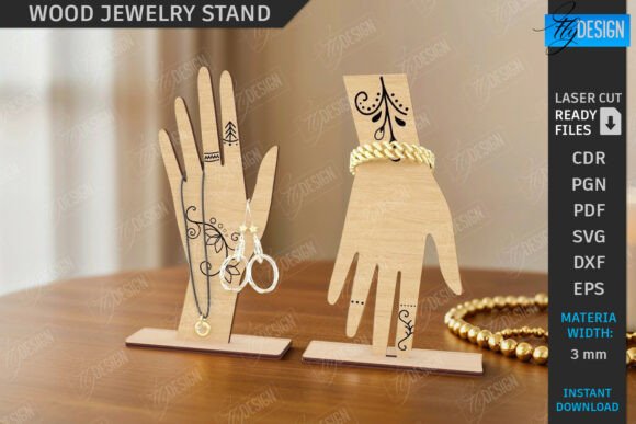 Download Jewelry Stand Laser Cut | Jewelry Holder - Laser cut Collection