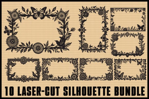 Download Nature-Inspired Laser Cut Bundle - Laser cut Collection