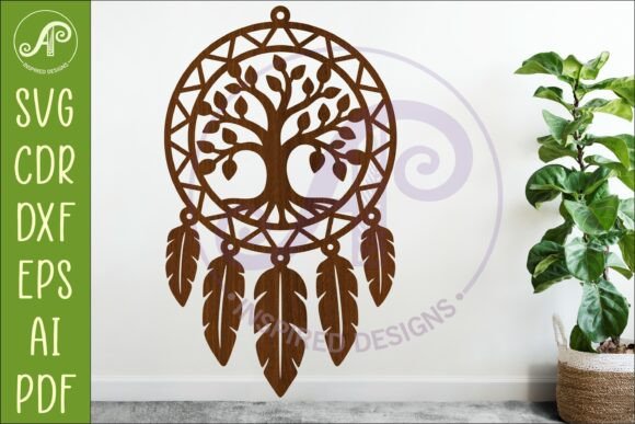 Download Tree of Life Dreamcatcher Laser Cut File - Laser cut Collection