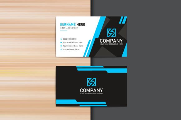 Download Blue Geometric Graphic Business Card - Geometric Collection