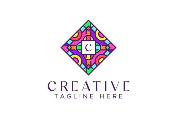 Download Logo Initial Geometric Square Frame - Geometric Collection