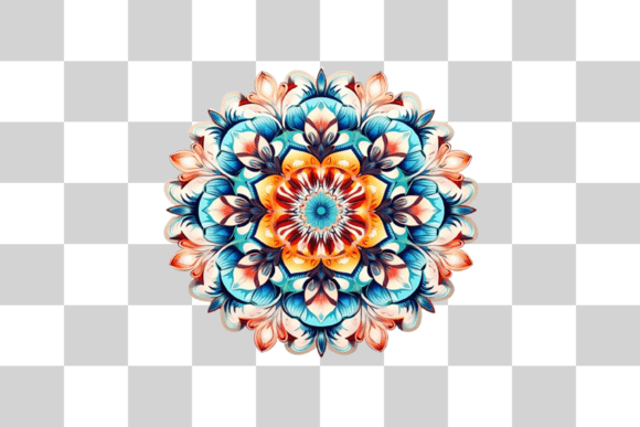 Download Abstract Floral Mandala Png Background - Round Collection