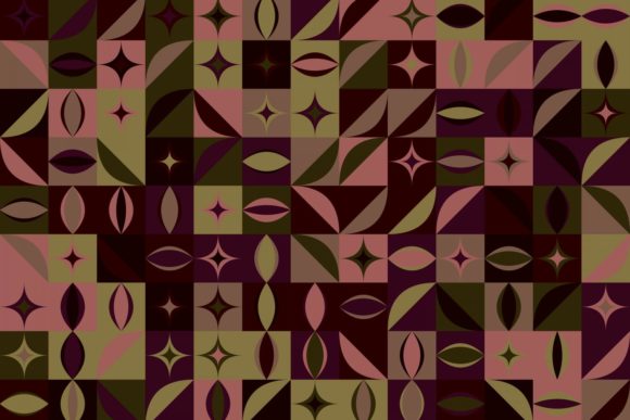 Download Abstract Mosaic Pattern Background - Round Collection