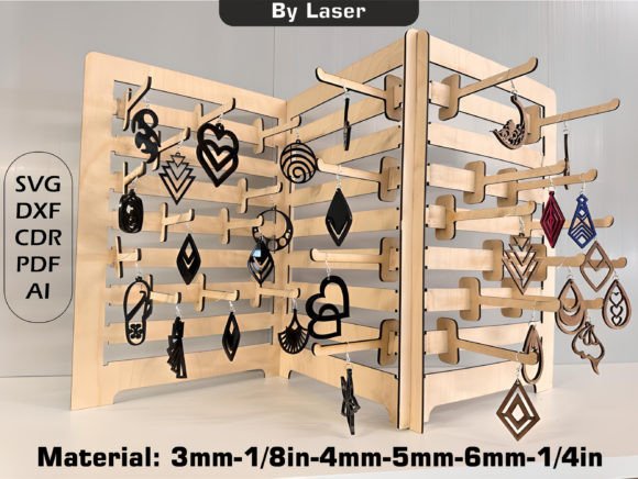 Download Keychains and Jewelry Stand Laser Cut - Laser cut Collection