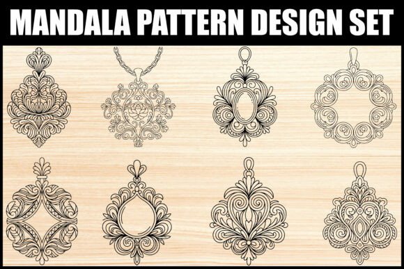 Download Elegant Mandala Pattern Ornament Set - Ornament Collection