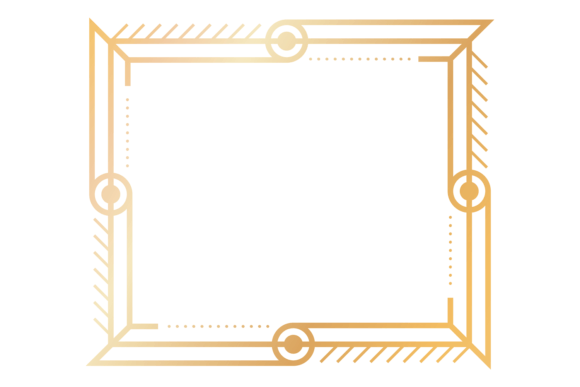 Download Vintage Geometric Ornament Corner. Golde - Ornament Collection