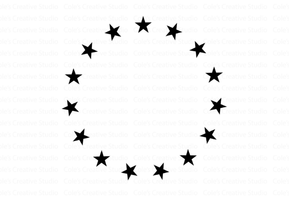 Download Star Wreath Circle Frame Svg - Premium Resources