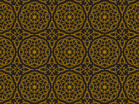 Download Pattern Gold Ornamental Circle - Ornament Collection