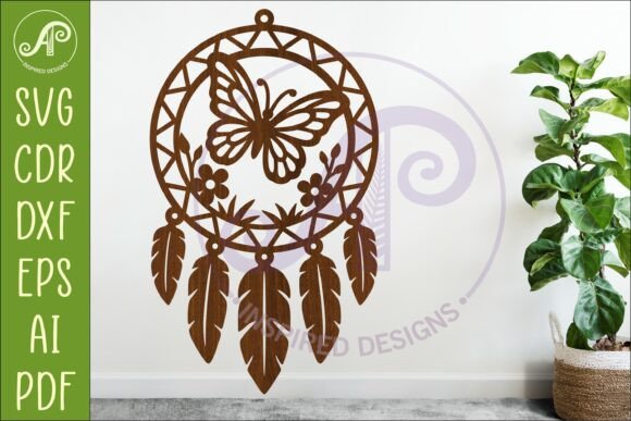 Download Butterfly Dreamcatcher Laser Cut File - Laser cut Collection