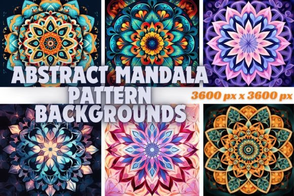 Download Abstract Mandala Pattern Backgrounds - Round Collection