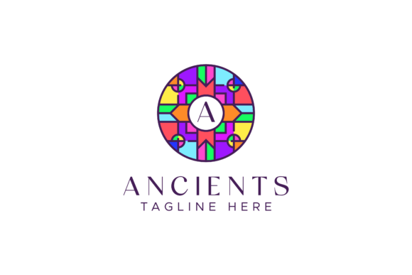 Download Ethnic Geometric Logo Initial Frame - Geometric Collection