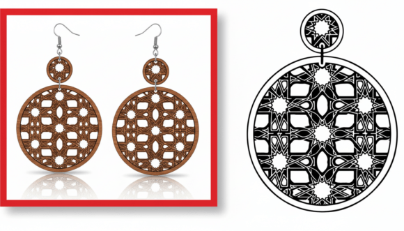 Download Ornamental Round Earring - Ornament Collection