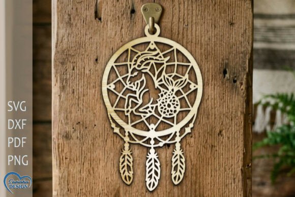 Download Capricorn DreamCatcher Laser Cut - Laser cut Collection