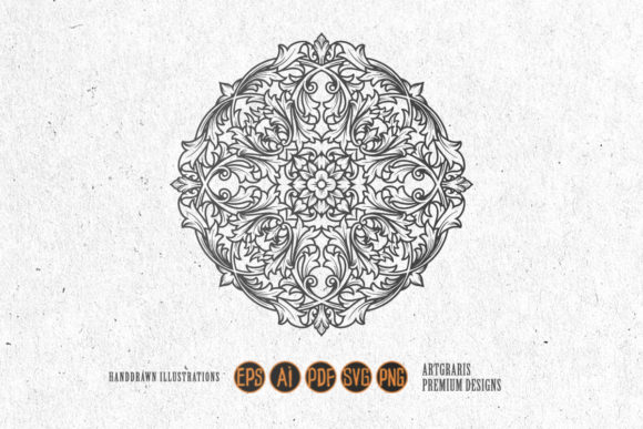 Download Silhouette Mandala Tropical Ornaments - Ornament Collection
