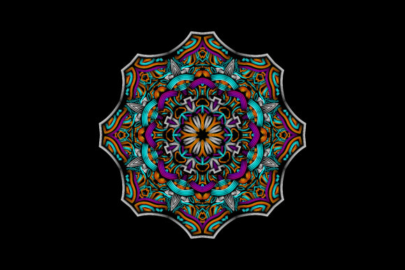 Download Mandala Patern Grey Gear Full Ornament - Ornament Collection