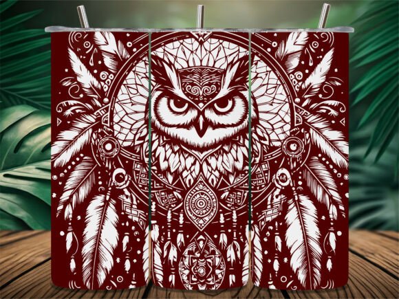 Download Tribal Owl Dreamcatcher Tumbler - Premium Bundle