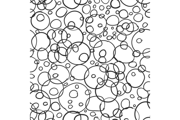 Download Doodle Circle Pattern. Round Scribble Se - Round Collection