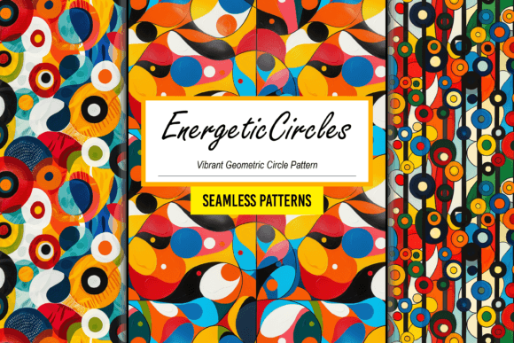 Download Vibrant Geometric Circle Pattern Artwork - Geometric Collection