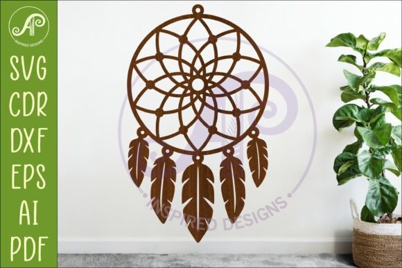 Download Dreamcatcher Laser Cut File, Boho Wall - Laser cut Collection